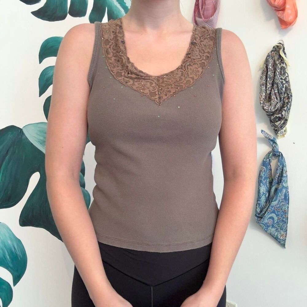 Kiki-the-brand Women's Brown and Green Vest